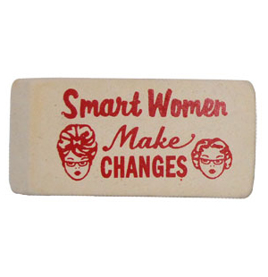 Smart Women™ Make Changes Eraser - Red